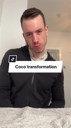 Coco Fabulicious before and after shot. #nonbinary #drag #dragking #glamorous