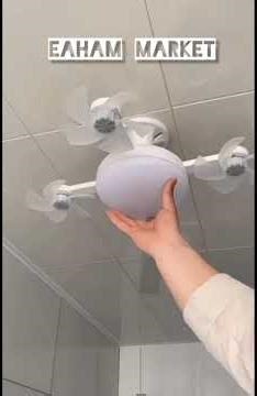 E27 Fan Light, a powerful 2-in-1 ceiling fan and LED light