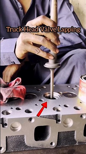 Engine Valve Lapping Process | Smooth & Leak-Free Results #engine #mechanic #valve #shorts#fyp#tools