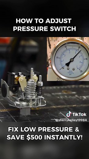 Pressure Switch Adjustment for Water Systems