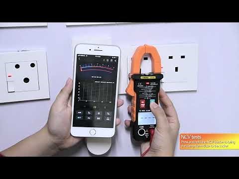 ANENG ST207 Digital Bluetooth Clamp Meter 6000 Count DC/AC True RMS Multimeter Hz Capacitance Ohm