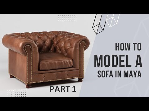 Chesterfied sofa modeling in Maya