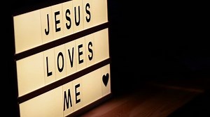 Jesus Loves Me Religious Message Lightbox Stock Footage Video (100% Royalty-free) 29629168 | Shutterstock