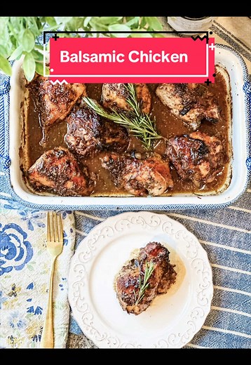 Easy Roasted Chicken with Apricot Balsamic Glaze