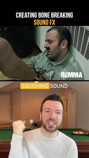 Creating bone breaking sound FX for our short film GEMMA. #filmmaking #sounddesign #indiefilm #bts
