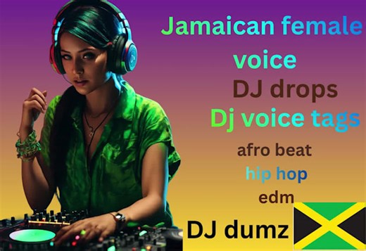 Arowolom: I will dj drops tags jamaican female voice afrobeat edm radio sweeper sound effects for $15 on fiverr.com