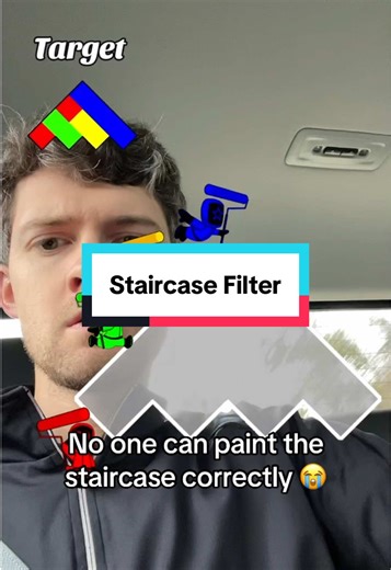 Staircase coating IQ filter is so hard 😭 #filterchallenge #challenge #impossiblechallenge #filter #staircase