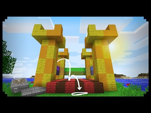 ✔ Minecraft: How to make a Working Bouncy Castle