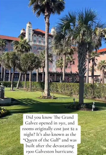 Step into one of Galveston’s most iconic stays ✨ The Grand Galvez first opened in 1911 and is known as the only historic beachfront hotel on the Texas Gulf Coast. With over 100 years of history, beautiful Gulf views, and that timeless luxury feel, it’s definitely a Galveston spot worth adding to your list. #GrandGalvez #HotelGalvez #GalvestonTexas #VisitGalveston #TexasTravel #TexasGetaway #GalvestonBeach #HistoricHotels #BeachfrontHotel #TexasHiddenGems #TravelTexas #FamilyTravel #WeekendGetawa