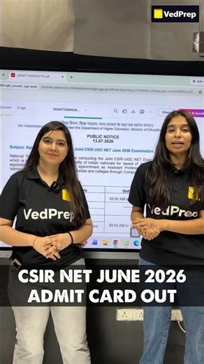 CSIR NET June 2026 Admit Card Released 🚨 Download Now | Step-by-Step Guide