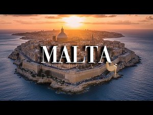 Malta 4K 🇲🇹 | 1 Hour of Relaxing Scenic Views & Ancient Sites with Ambient Music