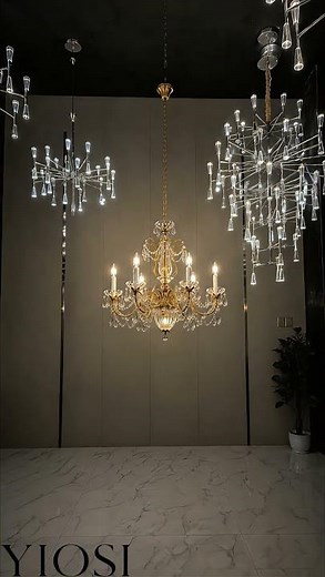 Gold Crystal Chandelier — Timeless French Elegance for Your Home ✨