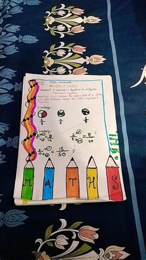 Maths project for class 4th🥰