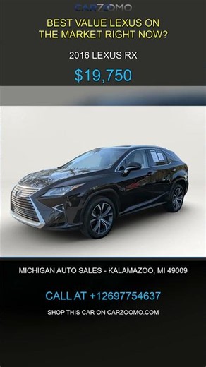 2016 Lexus RX 350 — 131K Miles for $19,750 | CarZoomo