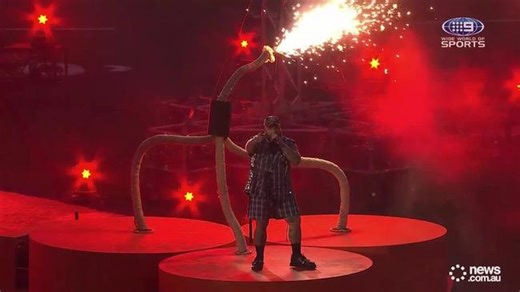 Teddy swims pays tribute to AC/DC