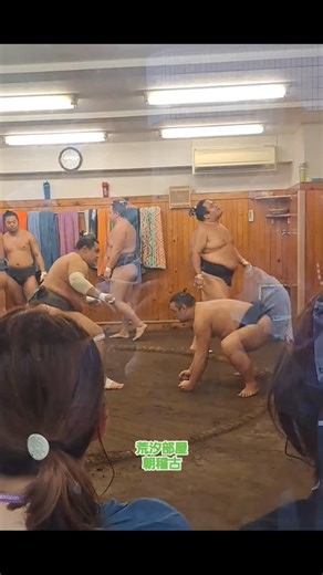 待ち合わせ時間まで 荒汐部屋朝稽古見学 おばちゃんの呟きは気になさらず #大相撲 #sumo #荒汐部屋 #朝稽古 | Chiho Kasugai