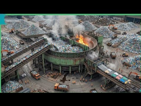 Inside the Plastic Recycling Factory – How T-Shirt Is Made From Waste Bottles (Full Process)