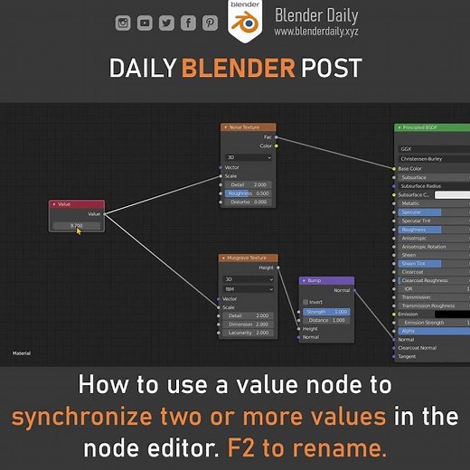 Value Node in Blender