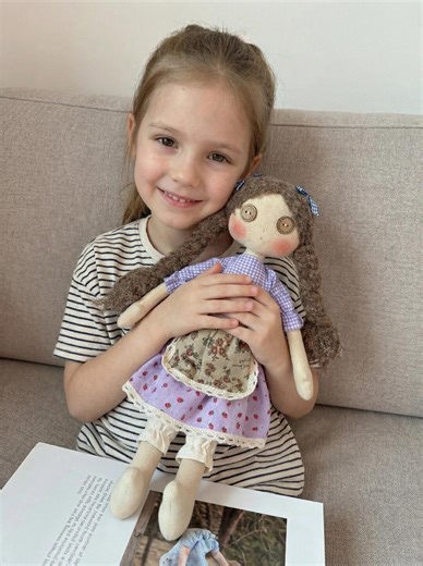 Handmade Folk Art Rabbit Doll – Rustic Farmhouse Decor, 18" - Etsy