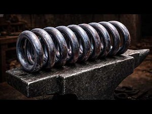 Forging a Knife from a Heavy Coil Spring