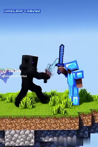 AI PVP Battles in Minecraft Animation