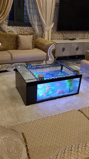 Table Basse Aquarium Unique pour Décoration Salon