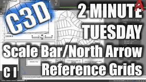 Civil 3D: How to add Dynamic Reference Grids, Scale Bars and North Arrows - 2 Minute Tuesday | CAD Intentions