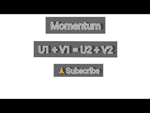 Momentum equation proof/derivation (U1+V1=U2+V2)