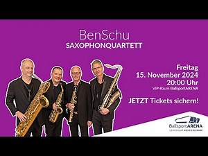Saxophonquartett in der BallsportARENA Dresden