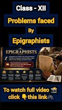 🎯Most Important Topic: Problems Faced by Epigraphists | Class 12 History Chapter 2 | #boards2026