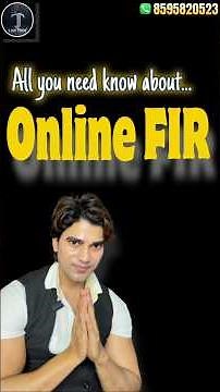 All you need to know about Online FIR ⚠️😱 #crime #police #onlinefir #share #reels #shorts #advocate