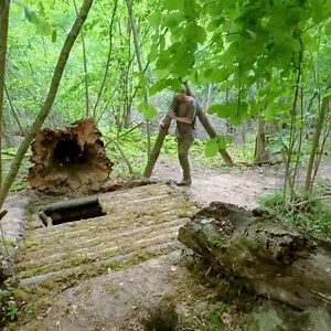 691K views · 19K reactions | Building a Secret Log Cabin Underground. Warm Dugout Log Cabin. Bushcraft, Survival | Bushcraft WORLD | Facebook