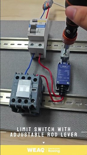 Adjustable lever limit switch: appearance details shown!