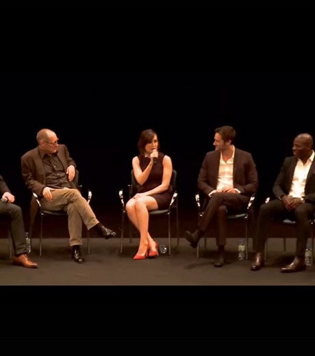 Megan Boone and James Spader Interview Moments