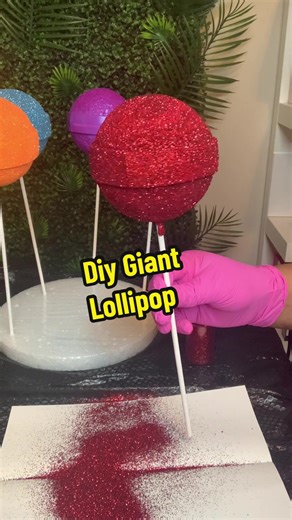 🍭DIY Giant Lollipops 🍭 #giantlollipop #giantlollypops #giantlollipop #candylandchristmastree #candylandchristmas #candylandchristmasdecor #candylandbirthday #candylandparty #candylandtheme #candylandtree #fypシ #fyp