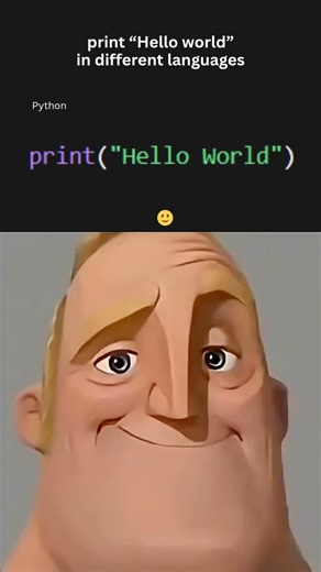 “POV: You try coding in different languages 😂” #programming #coding #meme #helloworld #codingmemes