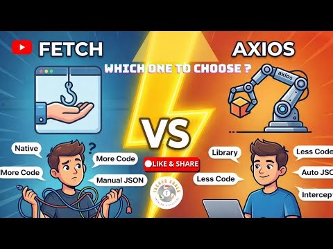 Fetch vs Axios in React Native - Best Kaunsa Hai? 🤔 | Explain in Hindi