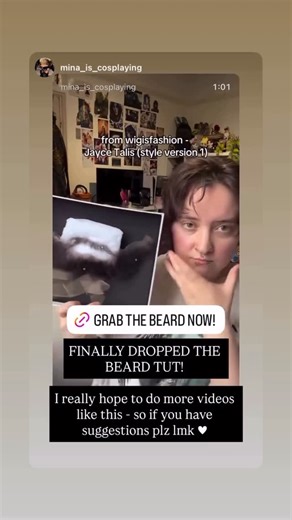 WigIsFashion on Instagram: "Professional Jayce Beard wig Tutorial! 👍 Grab the same beard in my stories! #jaycetalis ’s #wigisfashion #beard Thank u amazing @mina_is_cosplaying"