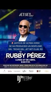 🚨 Informe urgente: Un lamentable incidente ha ocurrido en el Jet Set Club de Santo Domingo durante la presentación del artista Rubby Pérez. Las autoridades informan de personas atrapadas y heridas, con múltiples unidades de emergencia en la escena. Tras desplomarse el techo. Mantengamos en nuestros pensamientos a las víctimas y esperemos que todos estén a salvo. #Emergencia #SantoDomingoRD #JetSetClub 🙏🏼✨#bajalealgo #Petertv | Peter Jiménez