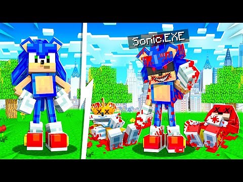 Upgrading SONIC to SONIC.EXE in Minecraft!