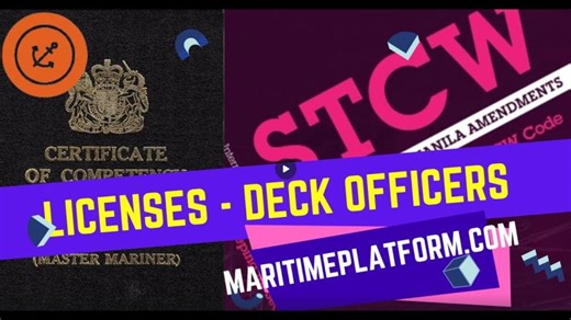 Licenses and courses - Licenses of Deck officers with STCW regulations! | Capt.vijayaraghavan s