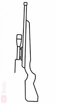 How to draw a sniper step by step