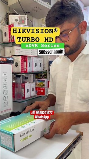 Hikvision Turbo HD eDVR | 8 Channel | Inbuilt 500GB SSD | Super Fast & Compact Recorder #edvr