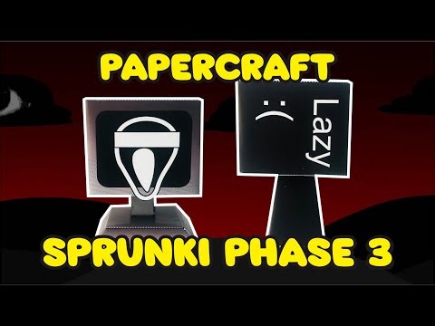 I MADE SPRUNKI PHASE 3 | How to make sprunki mr. fun computer and mr. tree phase 3 papercraft