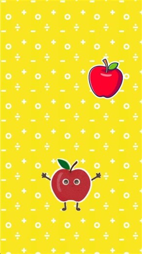 Five Little Apples| Nursery Rhymes for Kids| 5 Little Apples Rhyme # short
