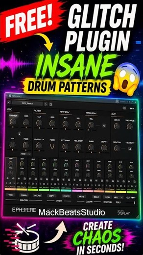 This FREE Plugin BREAKS Drums! #Ephemere #shorts
