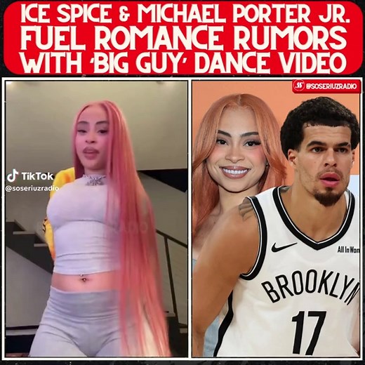 Ice Spice & NBA star Michael Porter Jr. spark romance rumors with viral ‘Big Guy’ dance clip 👀 Y’all here for it ⁉️⬇️ #icespice #michaelporterjr #celebritycouple