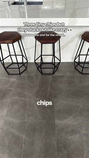 Porcelain Floor Tile Chip Repair | Damaged Tiles Restored Seamlessly