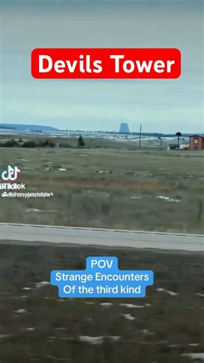 Devils tower view from interstate 90
