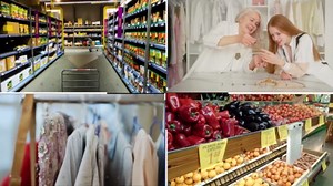 White Merchandise Plastic Shopping Bags - 100 Pack 12" x 15" with 2.0 mil Thick - Die Cut Handles - Heavy Duty Double Handle, Perfect for Birthdays, Goodie Bags - Color White - 100% Recyclable